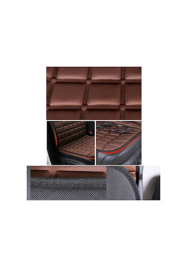 12 V Isıtmalı Araba Koltuğu Minderi Kapak Koltuk Isıtıcı Kış Araba Minderi Araba Sürücüsü Isıtmalı Koltuk Minderi Kahverengi