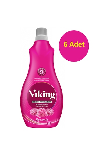 Viking Technopower Konsantre Çamaşır Yumuşatıcı Dynamic 6 x 1440 ML