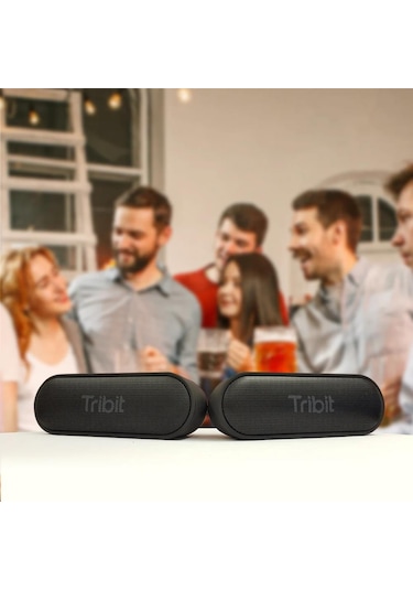 Tribit Xsound Go 2x8w 24 Saat Oynatma Süresi Ipx7 Su Geçirmez Taşınabilir Tws Bluetooth Hoparlör Kırmızı