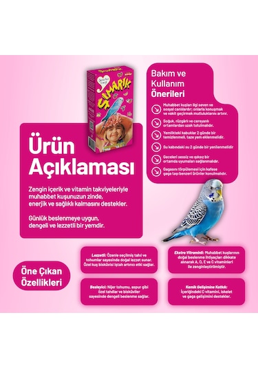 Şımarık Muhabbet Kuşu Yemi - 20 Adet 300 G