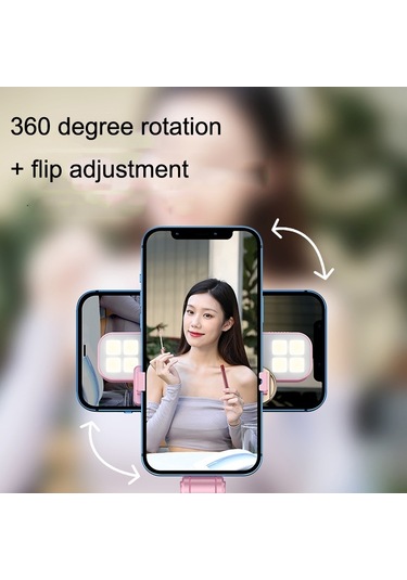 Cbtx Xt06s Canlı Güzellik Bluetooth Tripod Selfie Stick Pembe