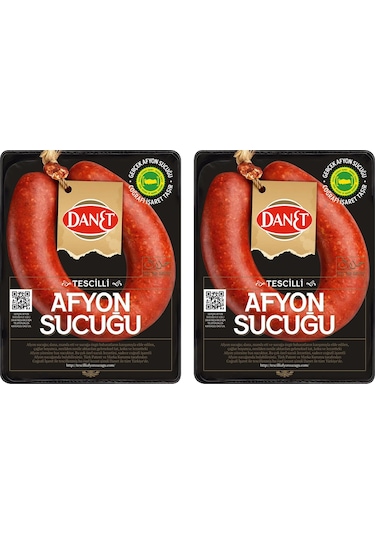 Danet Tescilli Afyon Sucuğu Fermente 2 x 300 G