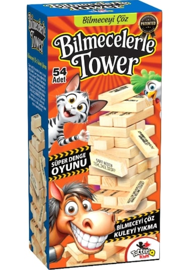 Vardem Oyuncak Bilmecelerle Tower 54 Pcs - Standart