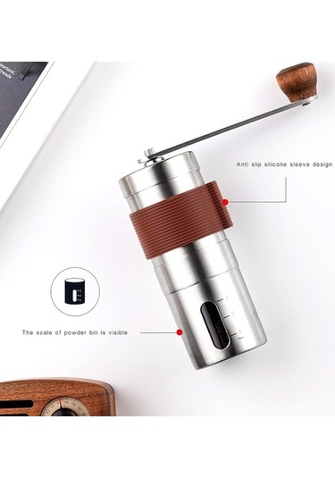 Pazly Portatif Manuel Kahve Değirmeni - Ayarlanabilir Öğütme, Paslanmaz Çelik, Ev-ofis-seyahat Diğer