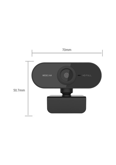 Fosenze Siyah Usb 2.0 1080p Webcam, Mikrofonlu, 1.3m Kablolu, Klips Montajlı, Plug&play - Video Konferans, Ders, Canlı Yayın İçin