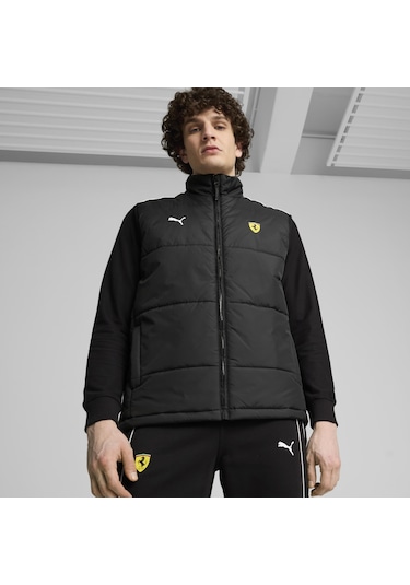 Puma Ferrari Race Mt7 Vest Erkek Ceket-siyah