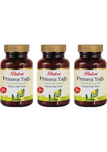Balen Primroz Çiçeği Yağı 650 MG 90 Kapsül x 3 Adet
