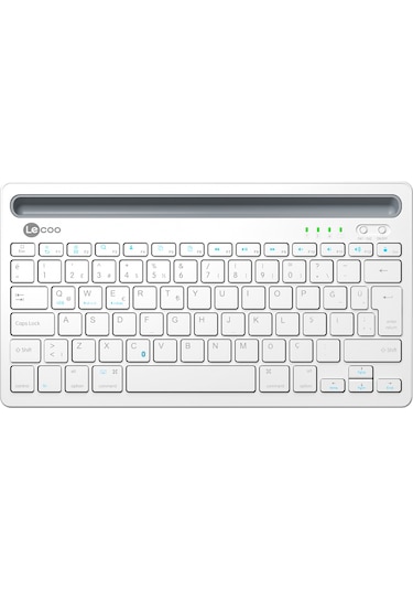 Lecoo BK100 Kablosuz Bluetooth Şarj Edilebilir Çoklu Cihaz Uyumlu Türkçe Q Klavye