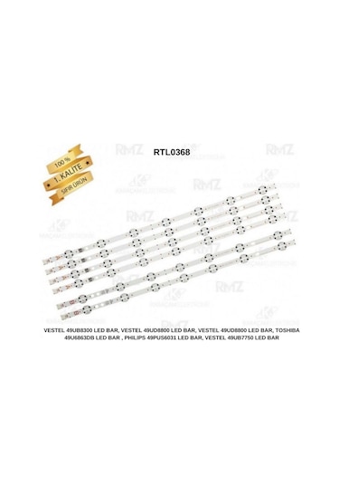 Vestel Uyumlu 49ub8300 Led Bar Seti