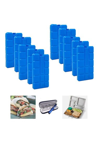 400ml İçi Su Dolu Buz Kasedi 48 Saat Korumalı Buz Aküsü 10 Adet