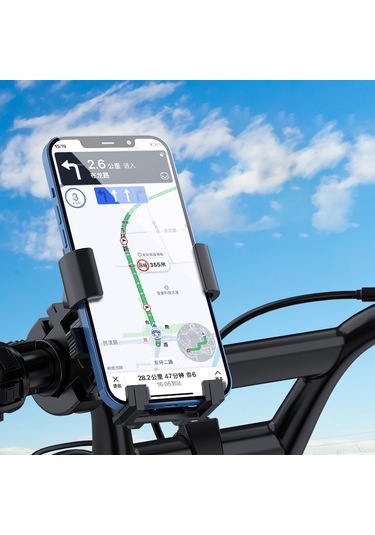 Otomatik Kilit Bisiklet Telefon Tutucu 360 Derece Dönme Bisiklet Gidon Cep Telefonu Klip Standı Gps Montaj Braketi Çok Renkli