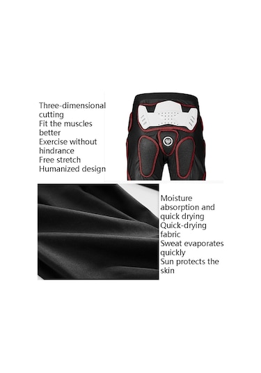 Sones Sulaıte Motosiklet Kros Binme Koruyucu Kalça Pantolonu Siyah L