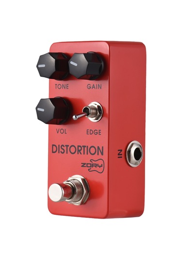Geeksen Gitar Metal Distoon Efekt Pedalı Tone//vol/edge Dc 9v 6.35mm Giriş/çıkış Arayüzü Alüminyum Alaşımlı Kırmızı