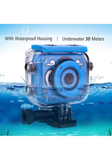 Xiyyadms Çocuklar İçin At-g20 Spor Dijital Kamerası - 30 Metre Su Geçirmez Kılıf, 1080p Hd Video, 12mp Fotoğraf, Pil Dahil, Pembe