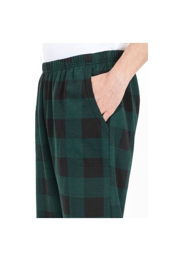 Büyük Beden Erkek Pijama Altı Cepli Fermuarlı Blr-08- 1002 Yeşil