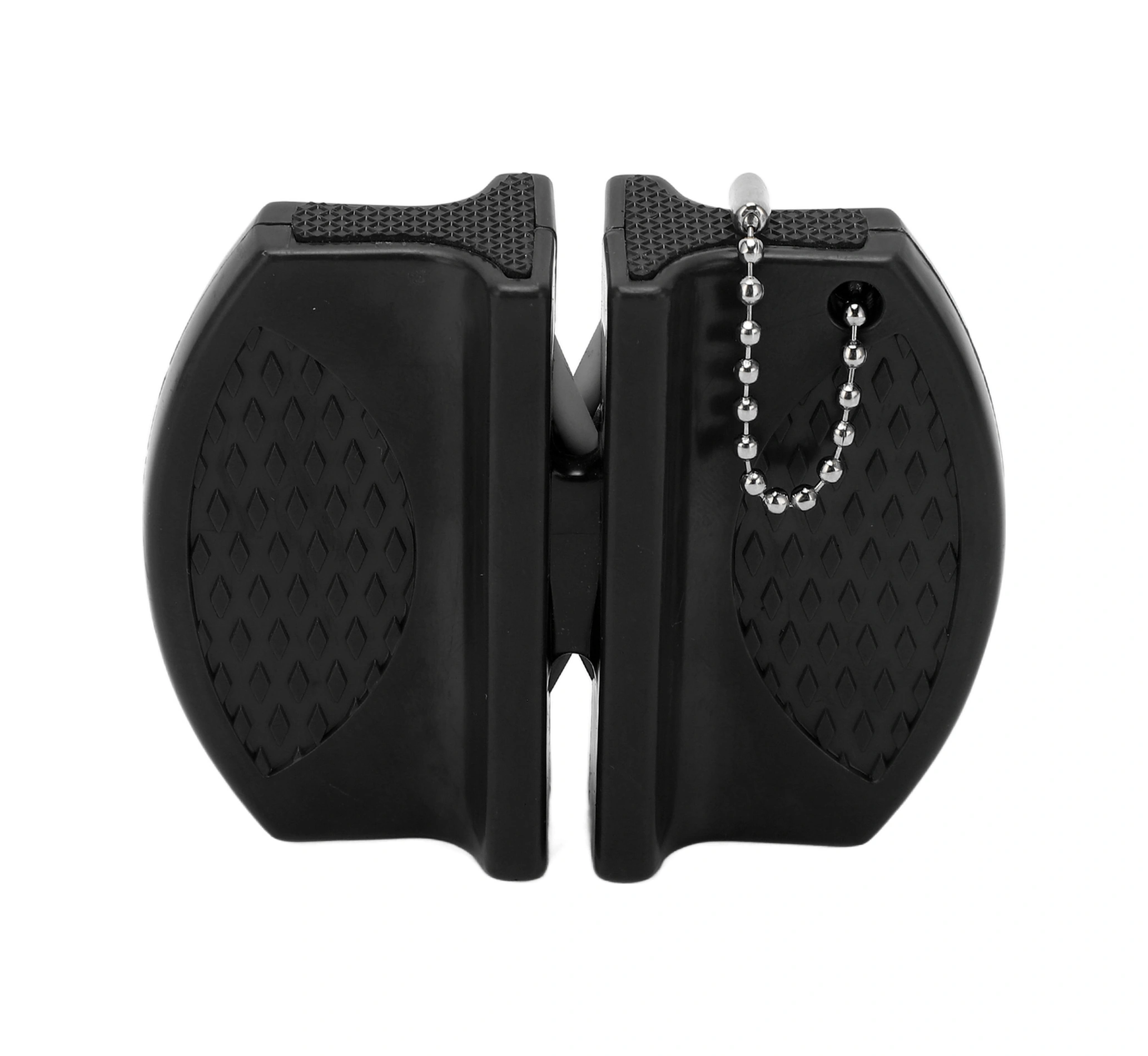 Shineyee Taşınabilir Mini Bıçak Taslağı - İki Yönlü Carbide Ve Seramik Uçaklı, Kaymazsız Kollü, Dış Mekan Ve Mutfak İçin Siyah