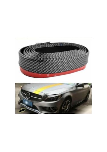 Samurai Siyah Carbon Ön Tampon Koruyucu Kauçuk Lip Bant (531446131)