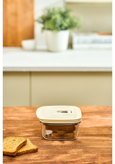 Karaca  Cream Vakumlu Saklama Kabı 0.43 Lt