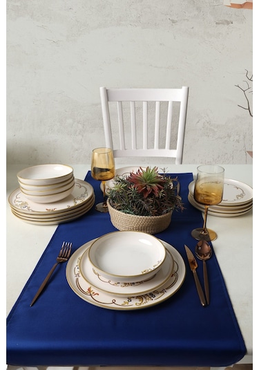 Keramika Bronze Bloom Yemek Takımı 18 Parça 6 Kişilik 22926-27-29 Çok Renkli