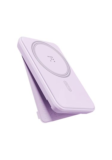 Voltme Magpak 5000mah Magsafe Kablosuz 22.5w Taşınabilir Şarj Cihazı Lila