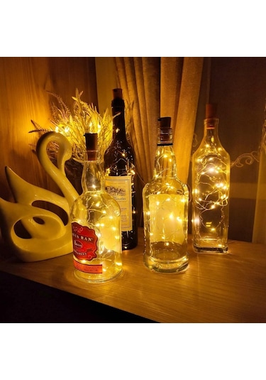 Mantar Tıpa Figürlü Peri Led Işık 1 Adet Renkli
