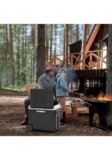 Coolist Clk65w 12/24volt 220volt 65 Litre Çift Bölmeli Tekerlekli Outdoor Kompresörlü Oto Buzdolabı/dondurucu