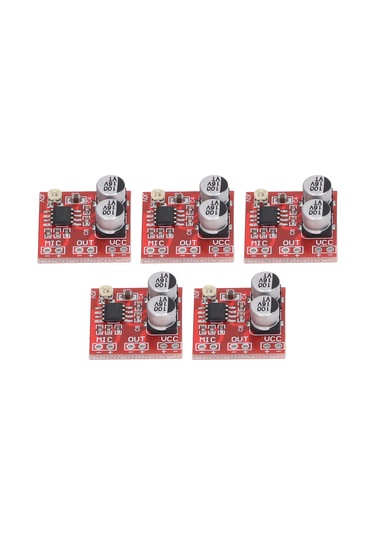 Maiyame Lm386 Elektret Mikrofon Amplifikatör Modülü, 20-200x Ayarlanabilir Kazanç, Dc 4v-12v, 5 Adet