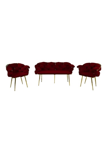 Balon Çay Seti 2 1 1 - Bordo Bordo