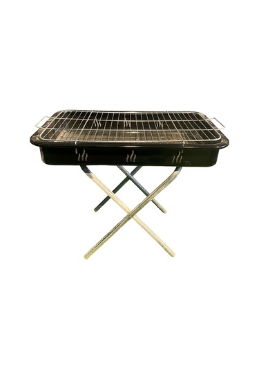 Ayaklı Orta Boy Mangal Kırmızı - Siyah