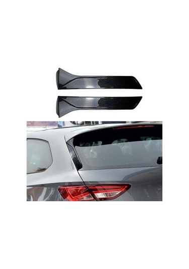 Seat Leon 5f Fr Mk3 Arka Karbon Fiber İçin Araba Pencere Trim Dudak Spoiler