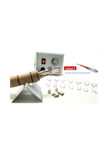 Gauss Ahşap Yakma Dağlama Makinesi 16 Adet Uç 5 Adet A4 Kavak Kontraplaklı Set