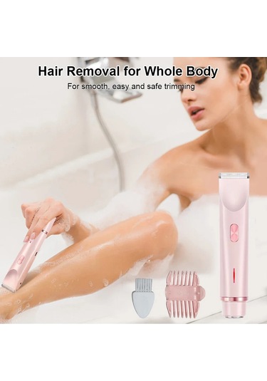 Elektrikli Tıraş Makinesi Kadın Tıraş Makinesi Ağrısız Kadın Bıyık Epilatör Pink Pembe