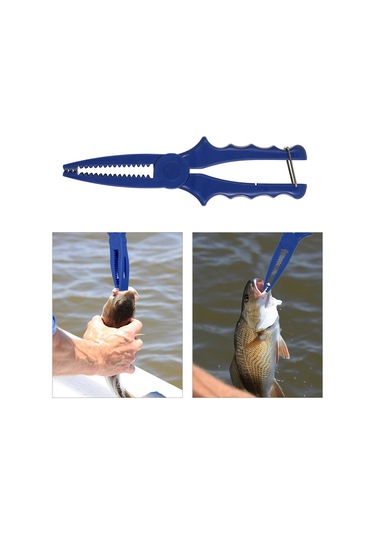 Vkemall Plastik Balık Tutucu Bl-012 Mavi - Balık Vücudunu Tutarak İğne Çıkarımı Kolaylaştırır