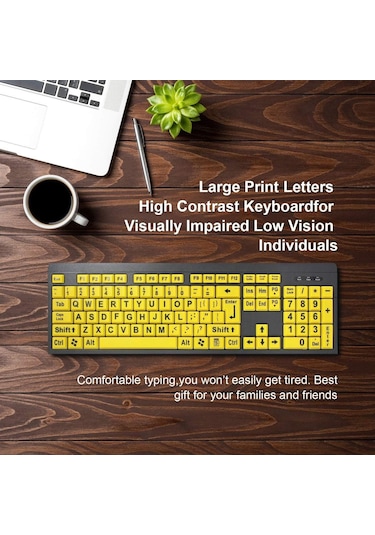 Büyük Harflerle - Yaşlılar, Çocuklar Ve Görme Engelliler İçin - Klb