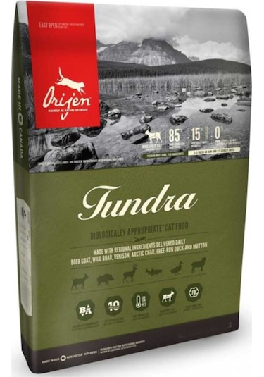 ​Orijen Tundra Etli Tahılsız Yetişkin Kedi Maması 1800 G