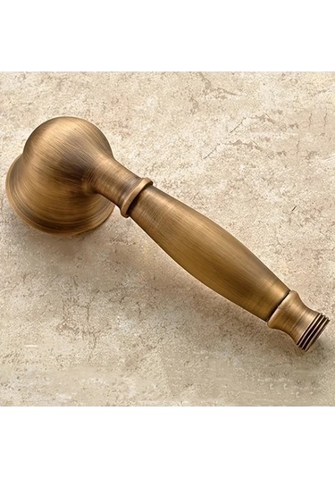 Fastbuy Antika Bronz Avrupa Banyo Duş Seti, 3 Parçalı, Taşınabilir Hortum Ve Başlık Braket