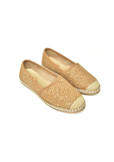 Fox Shoes D280250017 Altın Hasır Günlük Kadın Ayakkabı Altın-hasır Altın