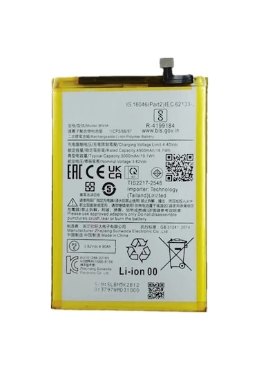 Teknonet Xiaomi Redmi 12c Uyumlu Nettech 5000 Mah Batarya