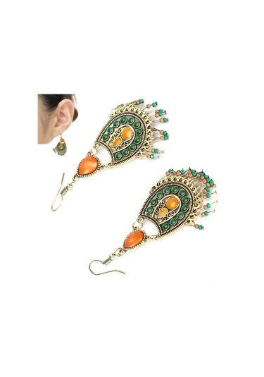 Tenfowee Bohemian Tarzı Uzun Tassel Küpeler - Retro Konforlu Çelik Alloy - Deniz Tatili Ve Özel Etkinlikler İçin Zengin Stili Sağlar Diğer