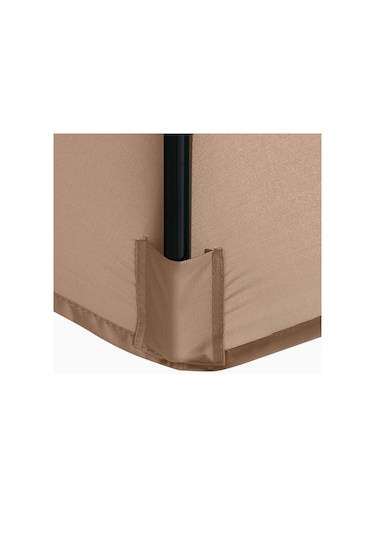 Polyester Şemsiye Yedek Kumaş Yuvarlak Bahçe Şemsiyesi Örtüsü, 3m 6 Kaburga Haki