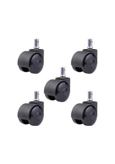 Plastik Sandalye Tekerleği 5'li Pimli Ofis Büro Tekeri