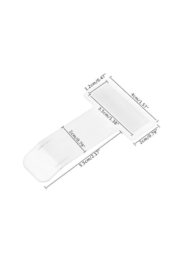 Oto Araç Içi Plastik Şeffaf Kartvizit Bilet Izin Kağıdı Tutucu