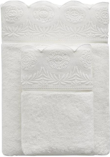 Soft Cotton Queen 50x100cm Havlu Ekru Beyaz