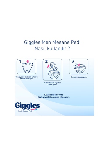 Giggles Erkek Men Mesane Pedi Bladder Pad 120 Adet