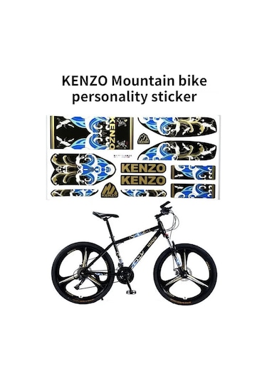 A1-bisiklet İskeleti Etiket Mtb Ön Çatal Arka Çatal Çıkartmaları Bisiklet Koruyucu Renkli Film Bisiklet Aksesuarları Dekoratif Çok Renkli