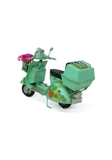 Klc Çiçekli Model Scooter Yeşil