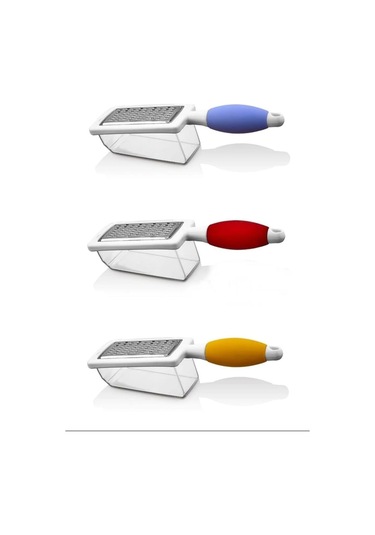 Hazneli Rende Saplı Çift Yönlü Sarımsak Peynir Meyve Sebze El Rendesi Royaleks Fr-166 Çok Renkli