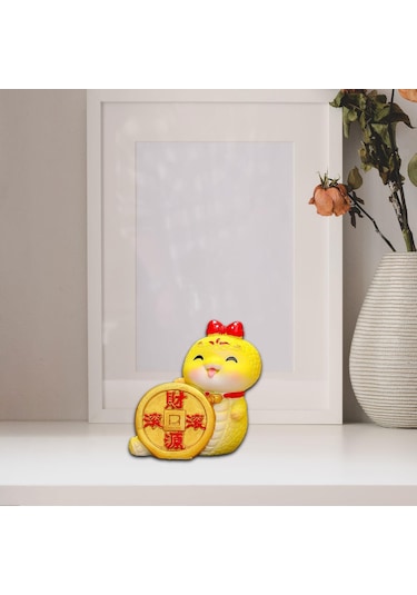 Homyl Yılan Heykelciği Çin Yeni Yılı Dekoru 6cmx3.6cmx6.5cm