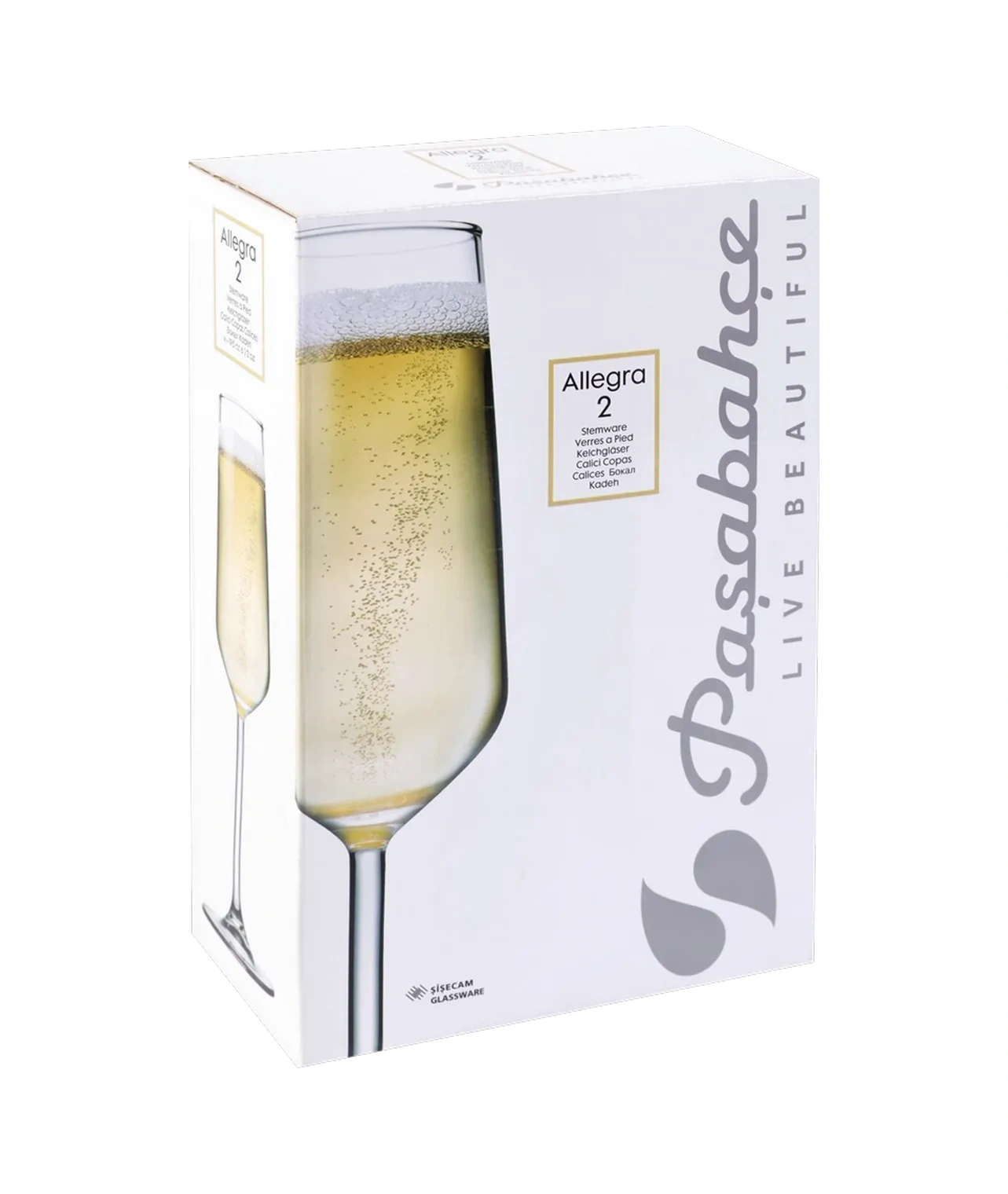Pasabahce Şampanya Kadehleri 2 Adet 195ml 290836593 Beyaz