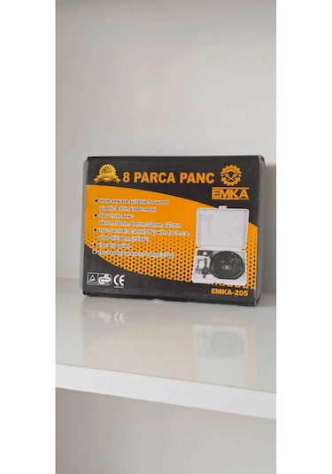 Emka 8 Parça Karbon Çelik-panç-delik Açma Testere Seti